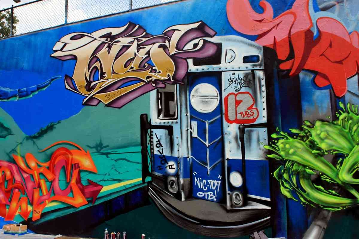 Graffiti Murals Street Art 595 3668469976 fc8d70c5ae o A4 Photo Print