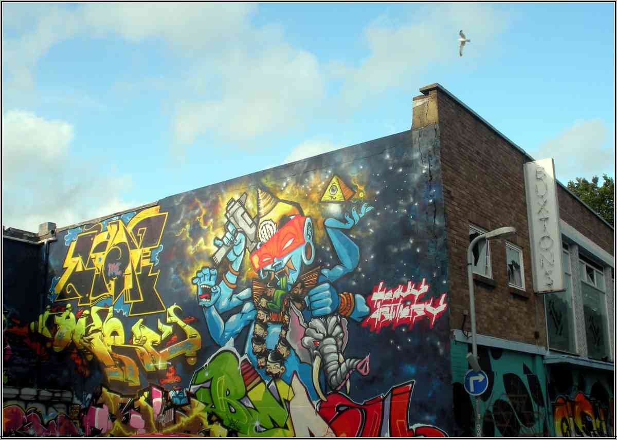 Graffiti Murals Street Art 625 andyouwillknowherfrom A4 Photo Print