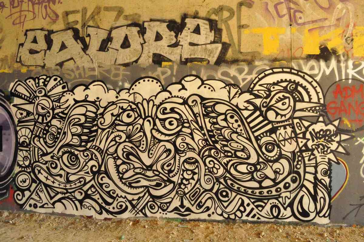 Graffiti Murals Street Art 635 streetart3 A4 Photo Print