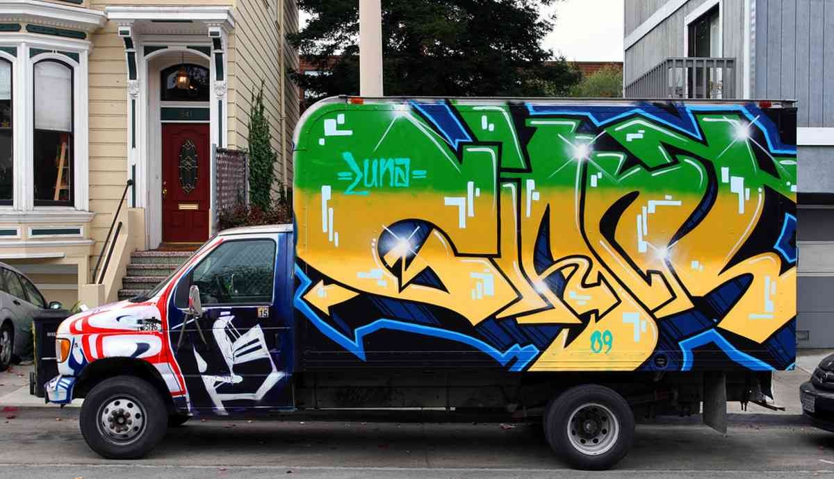 Graffiti Murals Street Art 65 1333 A4 Photo Print