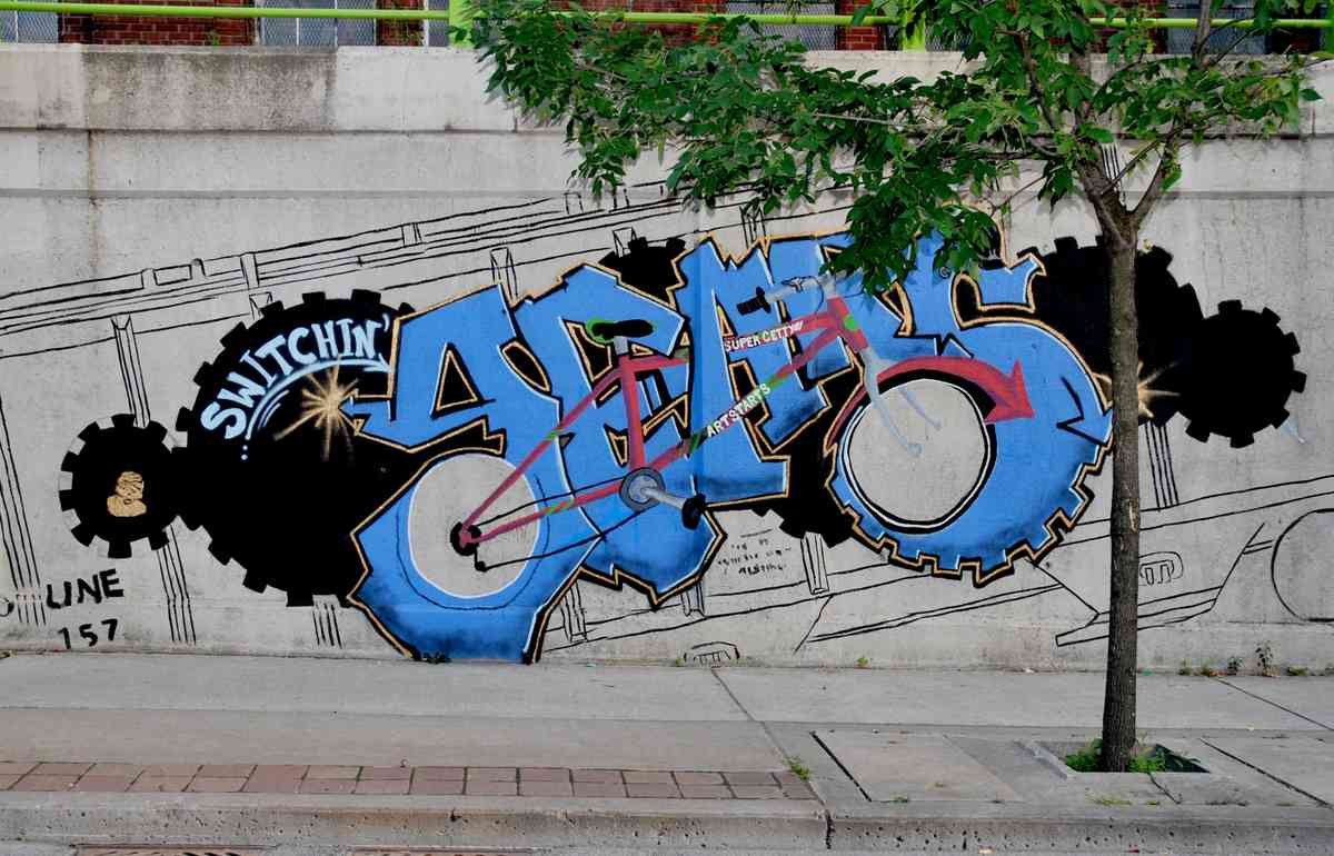 Graffiti Murals Street Art 656 mural5 A4 Photo Print