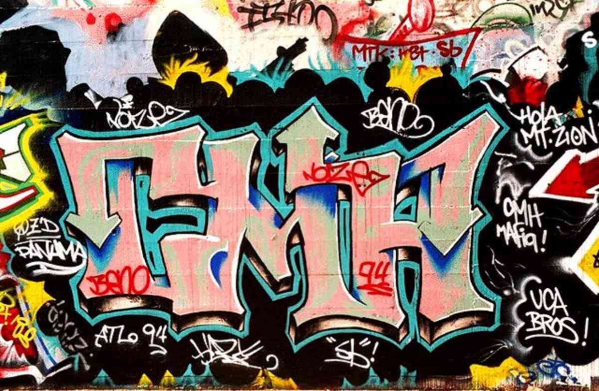 Graffiti Murals Street Art 670 2abc A4 Photo Print