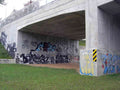 Graffiti Murals Street Art 674 dc under the bridge A4 Photo Print