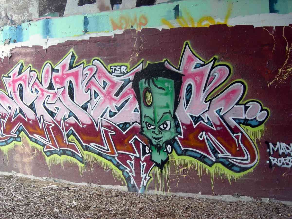 Graffiti Murals Street Art 675 dc graf art A4 Photo Print