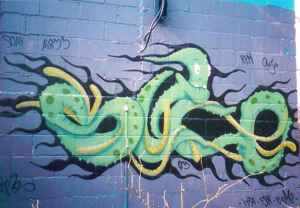 Graffiti Murals Street Art 734 Connecticut 9 A4 Photo Print