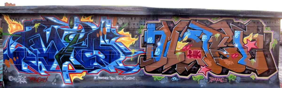 Graffiti Murals Street Art 801 bio n motel A4 Photo Print