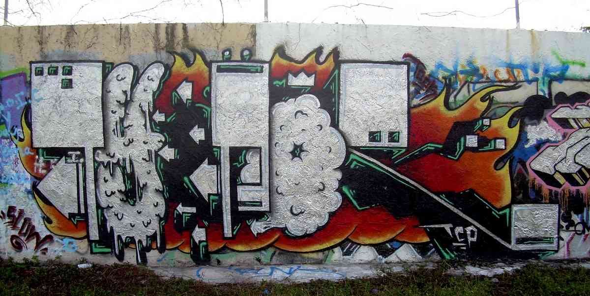 Graffiti Murals Street Art 820 graffit26 A4 Photo Print