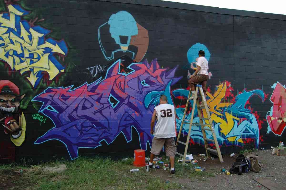 Graffiti Murals Street Art 825 graff1 A4 Photo Print