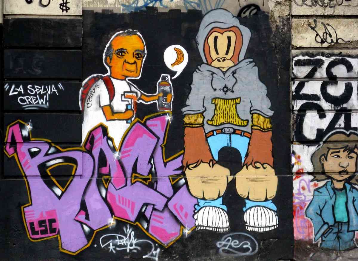 Graffiti Murals Street Art 832 Brazil Rio de Janeiro 1 A4 Photo Print