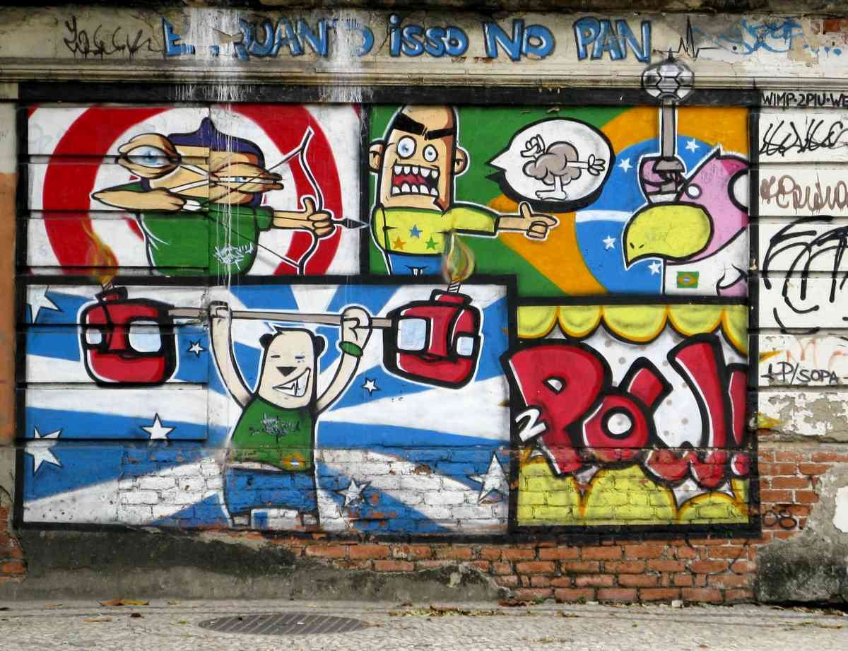 Graffiti Murals Street Art 833 Brazil Rio de Janeiro 2 A4 Photo Print