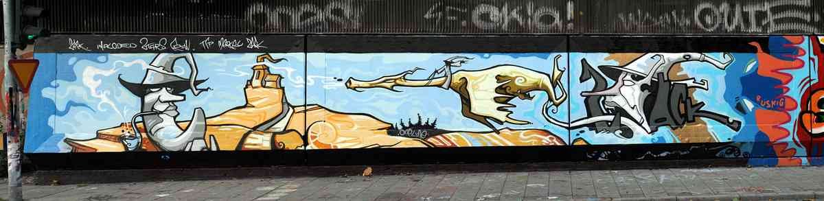 Graffiti Murals Street Art 870 graffiti 5 A4 Photo Print
