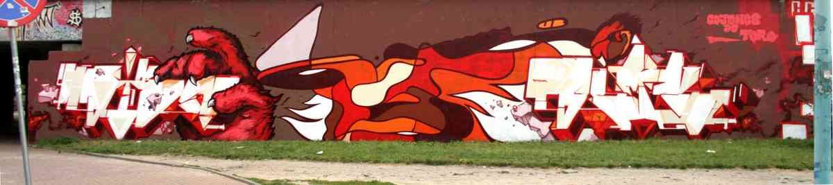 Graffiti Murals Street Art 876 outlinecolorfestival A4 Photo Print