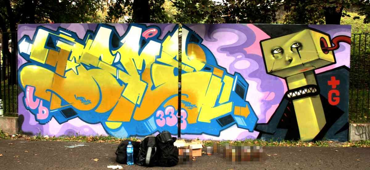 Graffiti Murals Street Art 877 demsdibopoland2 A4 Photo Print