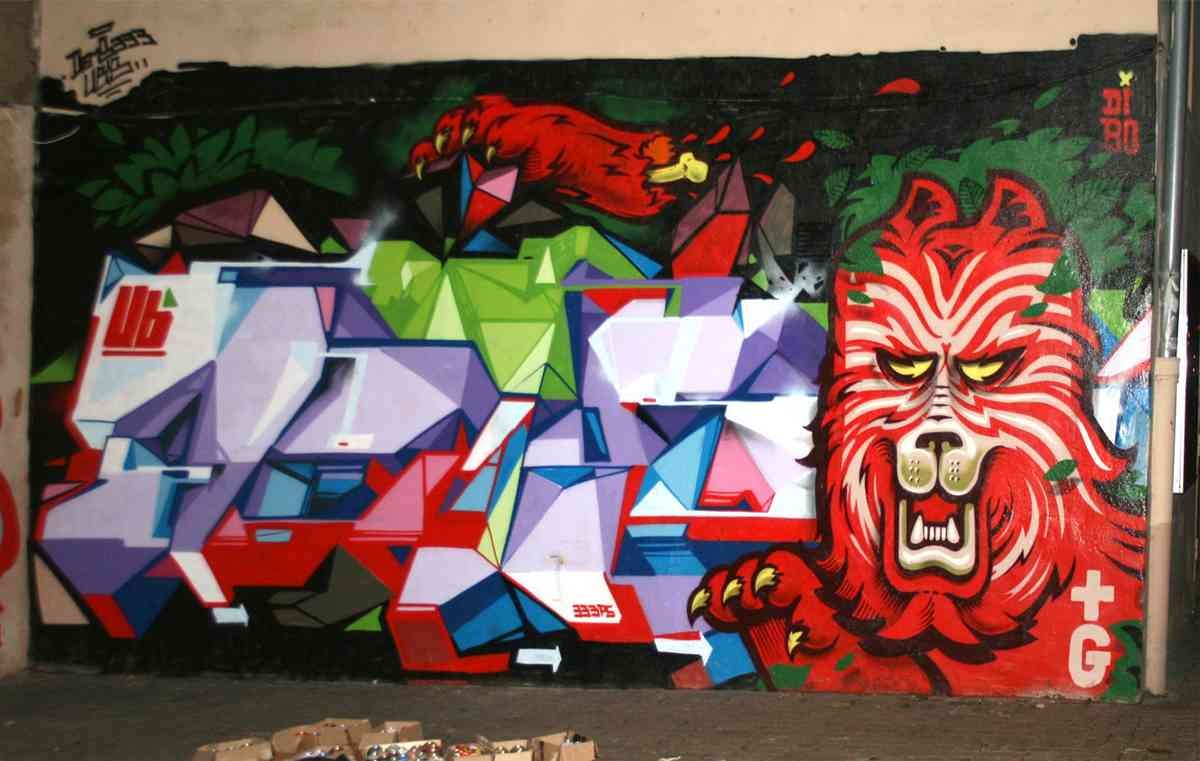 Graffiti Murals Street Art 878 lodz A4 Photo Print