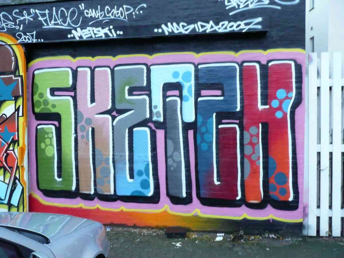 Graffiti Murals Street Art 884 P1030868 A4 Photo Print