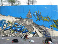 Graffiti Murals Street Art 891 sketching clouds big A4 Photo Print