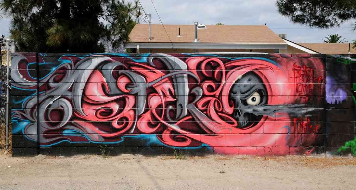 Graffiti Murals Street Art 940 2785 astek sfv A4 Photo Print