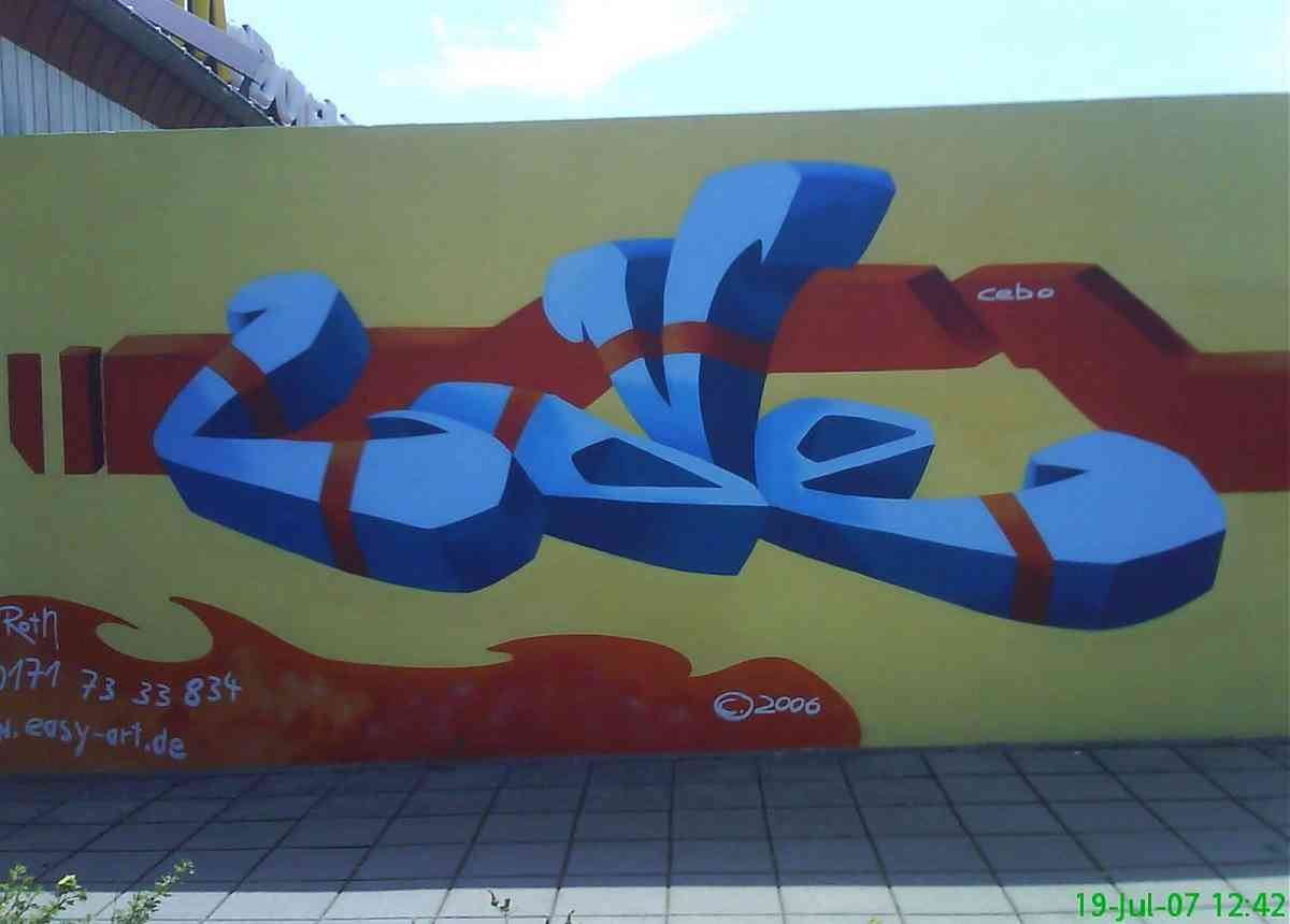 Graffiti Murals Street Art 958 Germany 2006 DSC01007 A4 Photo Print