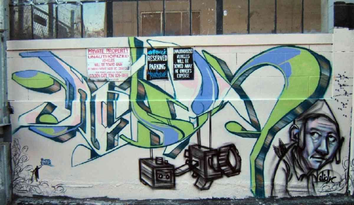 Graffiti Murals Street Art 967 frisco2 A4 Photo Print