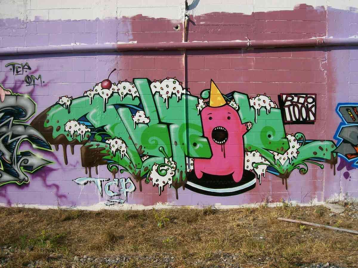 Graffiti Murals Street Art 999 graffiti4 A4 Photo Print