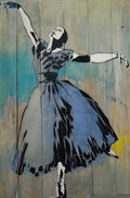 Graffiti Street Art ballerina 2011 A4 Photo Print