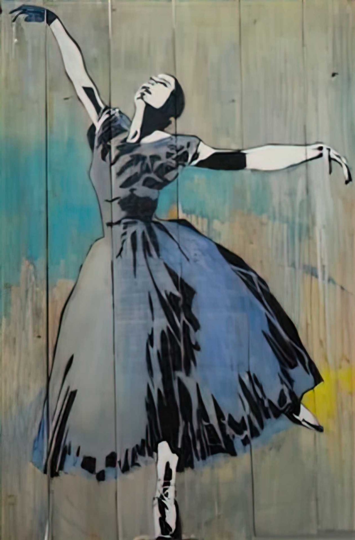 Graffiti Street Art ballerina 2011 A4 Photo Print