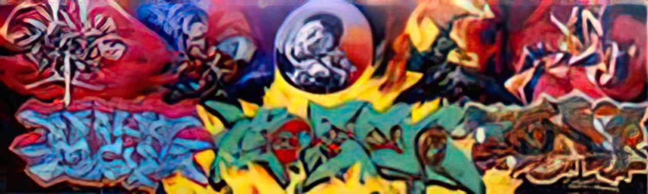 Graffiti Street Art big walls featuring cope2 nosm and how 2009 A4 Photo Print