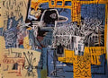 Graffiti Street Art bird on money A4 Photo Print