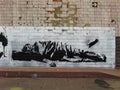 Graffiti Street Art blek le rat sleeping man A4 Photo Print