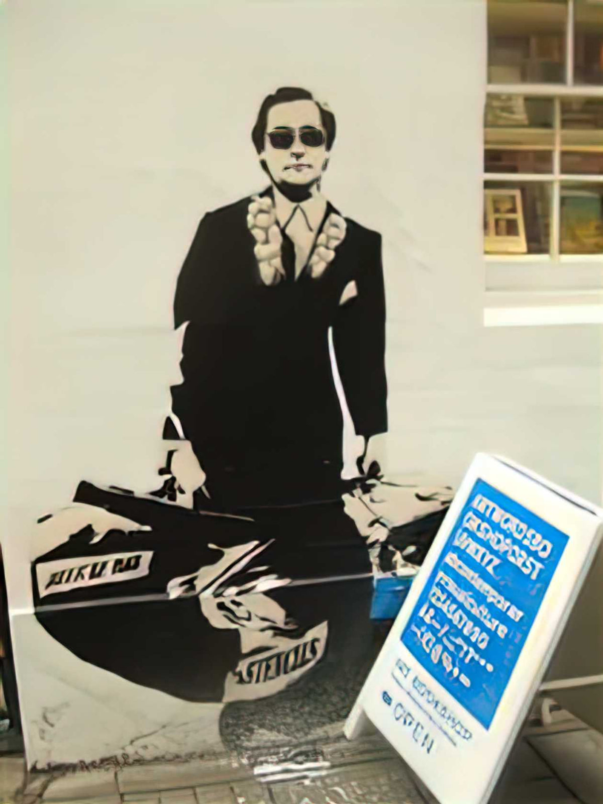 Graffiti Street Art blek le rat stencil on rivington street shoreditc A4 Photo Print