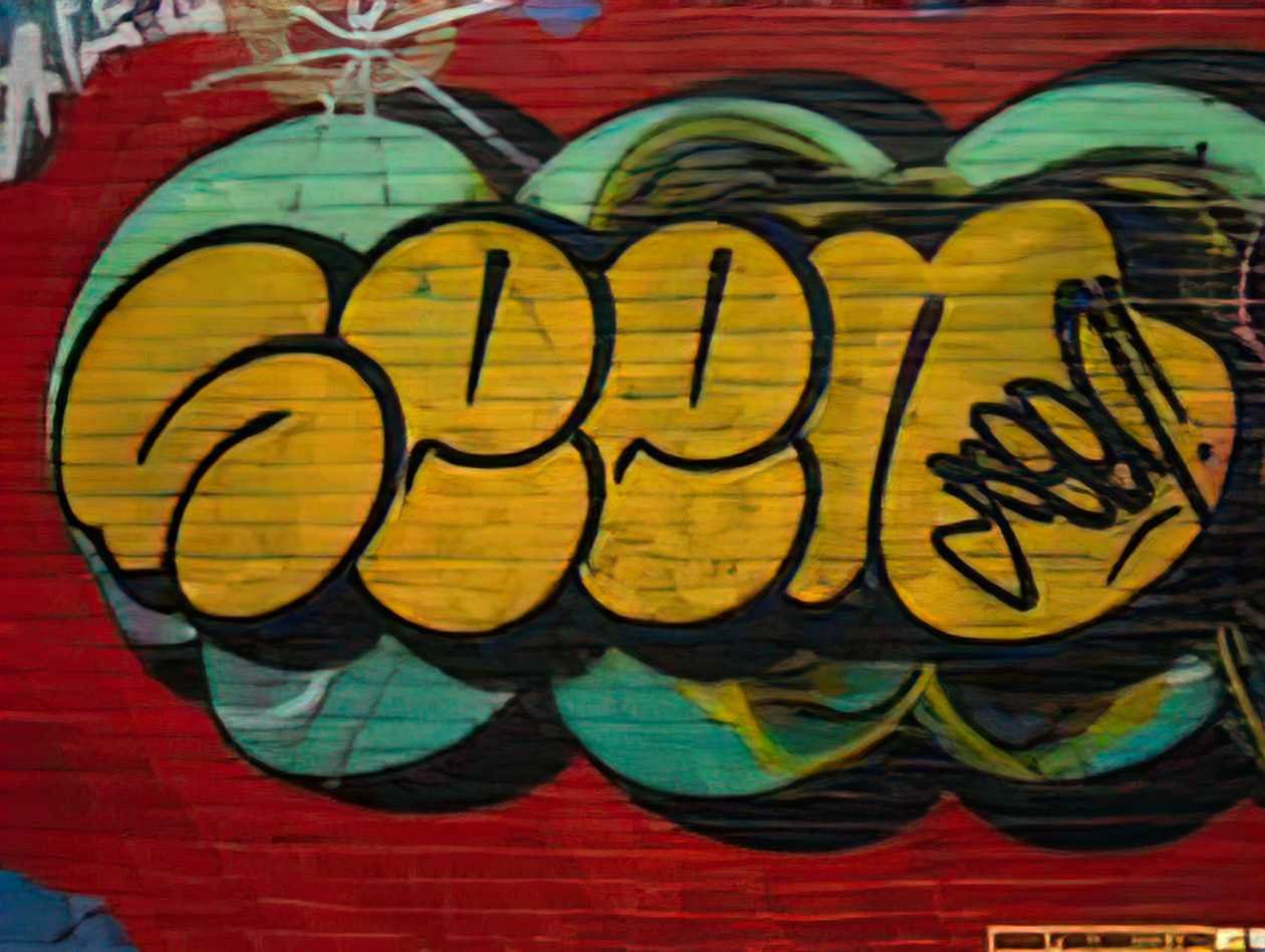 Graffiti Street Art bomb A4 Photo Print