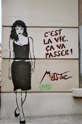 Graffiti Street Art c est la vie A4 Photo Print