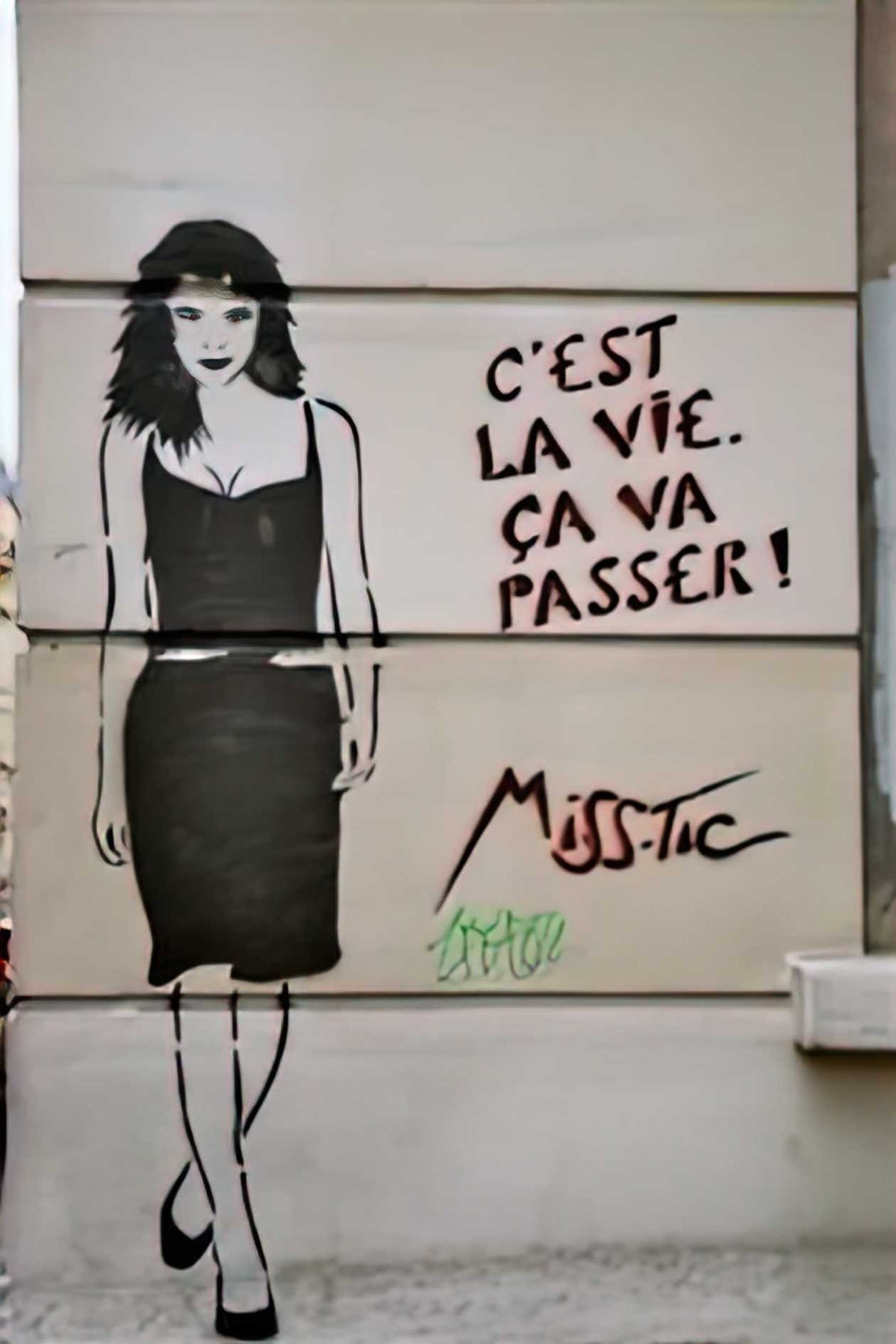 Graffiti Street Art c est la vie A4 Photo Print