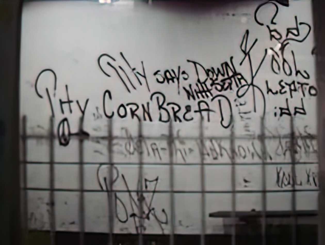 Graffiti Street Art cornbread and friends 1967 A4 Photo Print