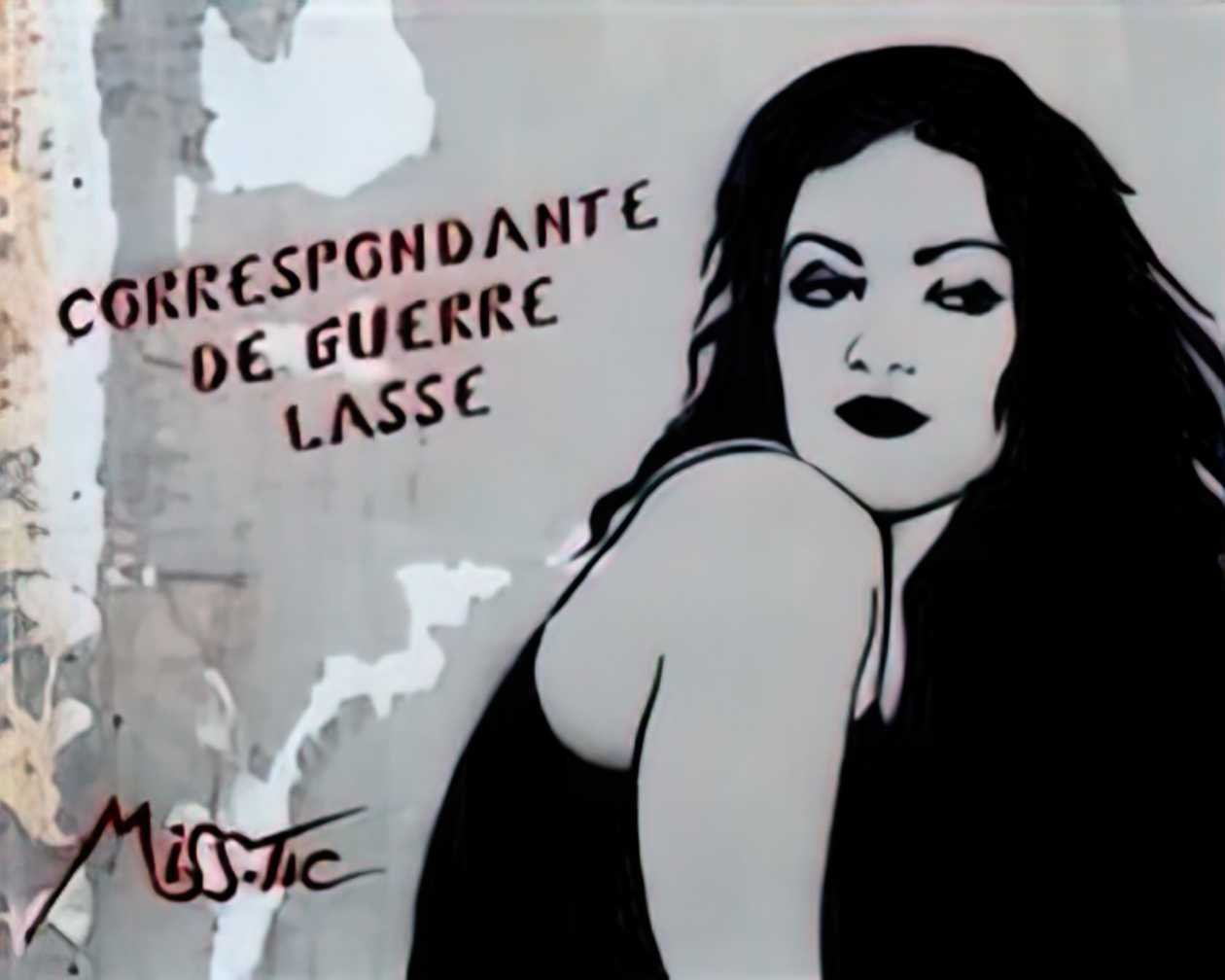 Graffiti Street Art correspondante de guerre lasse A4 Photo Print