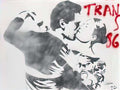 Graffiti Street Art couple de danseurs 1986 A4 Photo Print