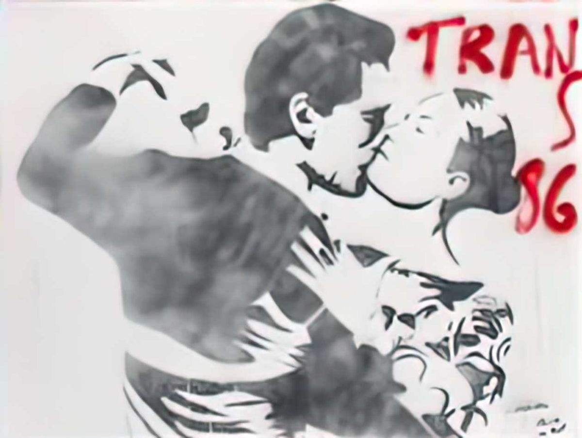 Graffiti Street Art couple de danseurs 1986 A4 Photo Print