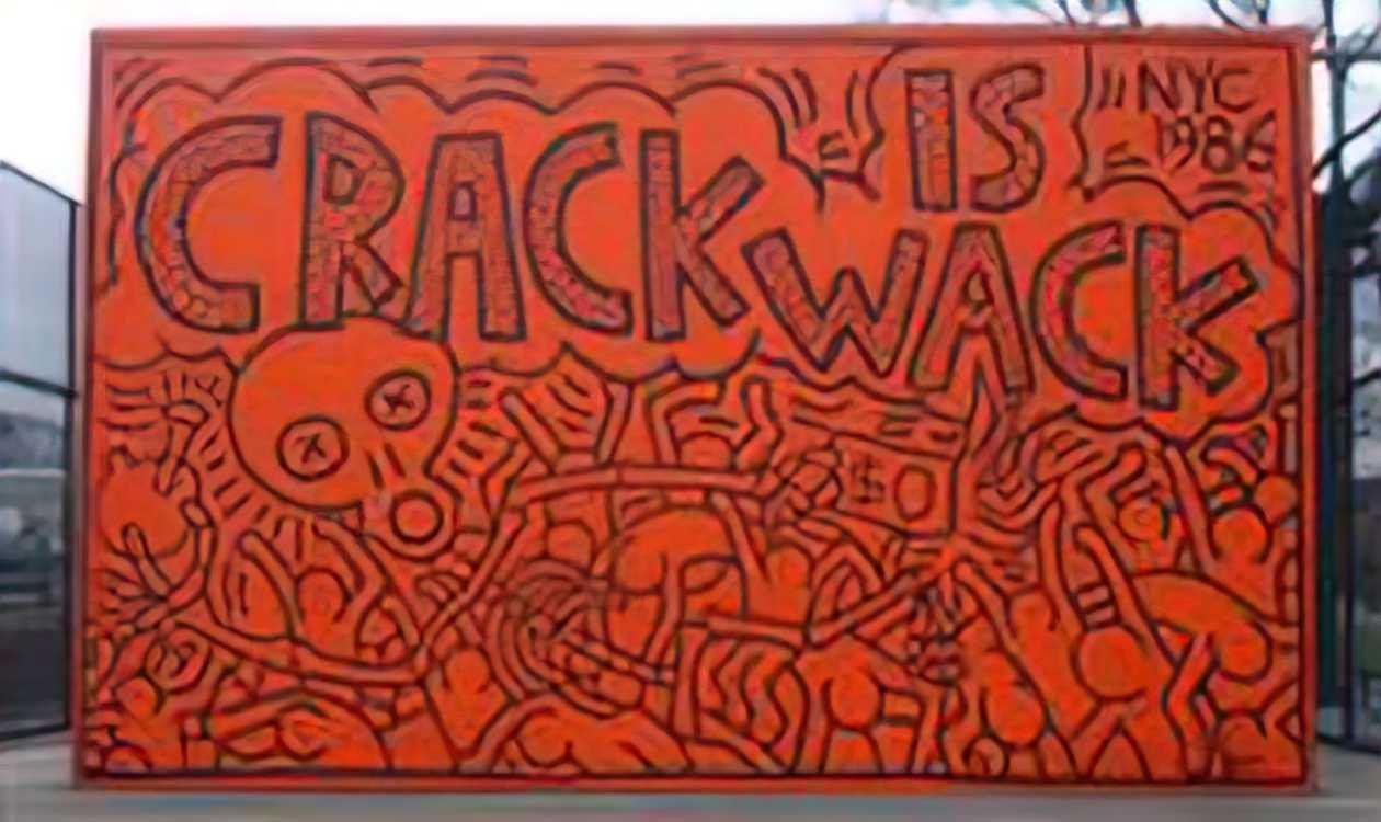 Graffiti Street Art crack is wack 1986 A4 Photo Print