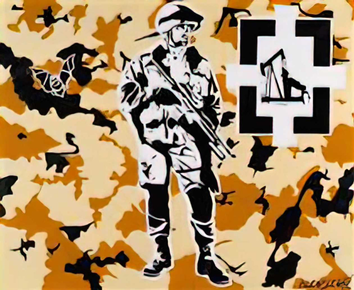 Graffiti Street Art desert storm 2007 A4 Photo Print