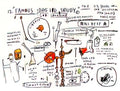 Graffiti Street Art dog leg study A4 Photo Print