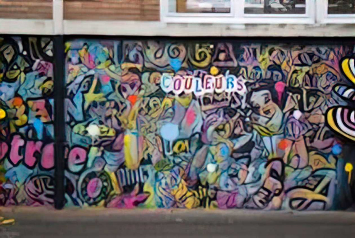 Graffiti Street Art ecole romain rollan les lilas france 2011 2 A4 Photo Print