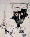 Graffiti Street Art eyes and eggs A4 Photo Print