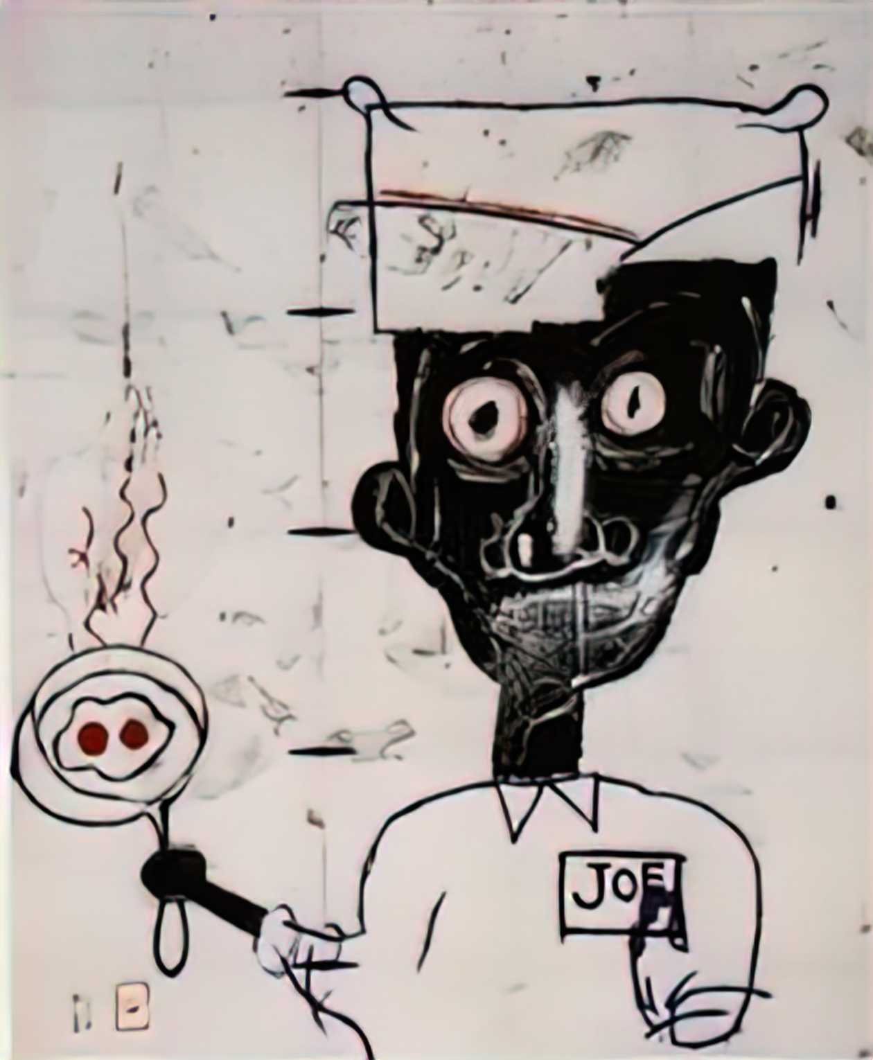 Graffiti Street Art eyes and eggs A4 Photo Print