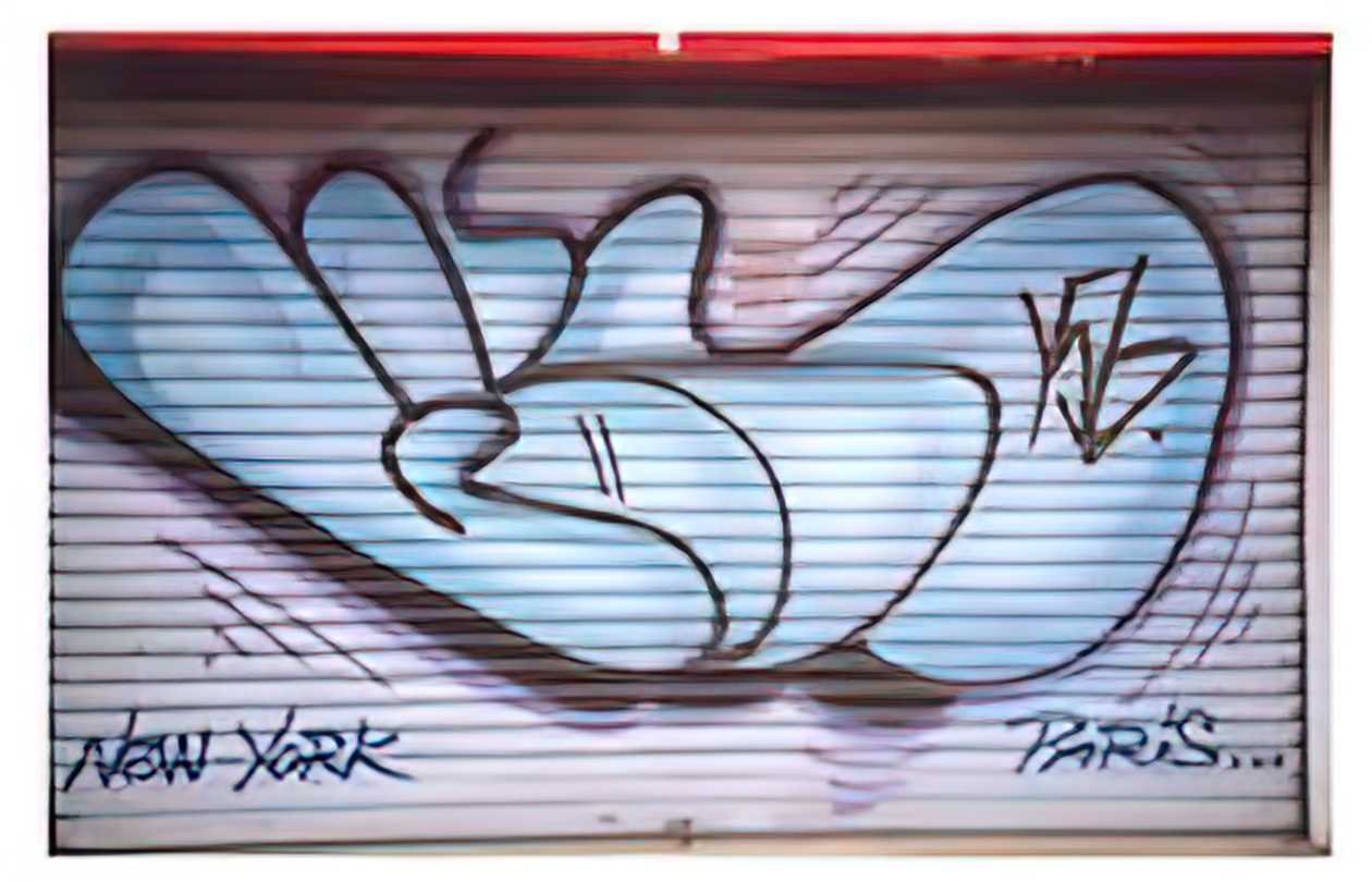 Graffiti Street Art flop A4 Photo Print