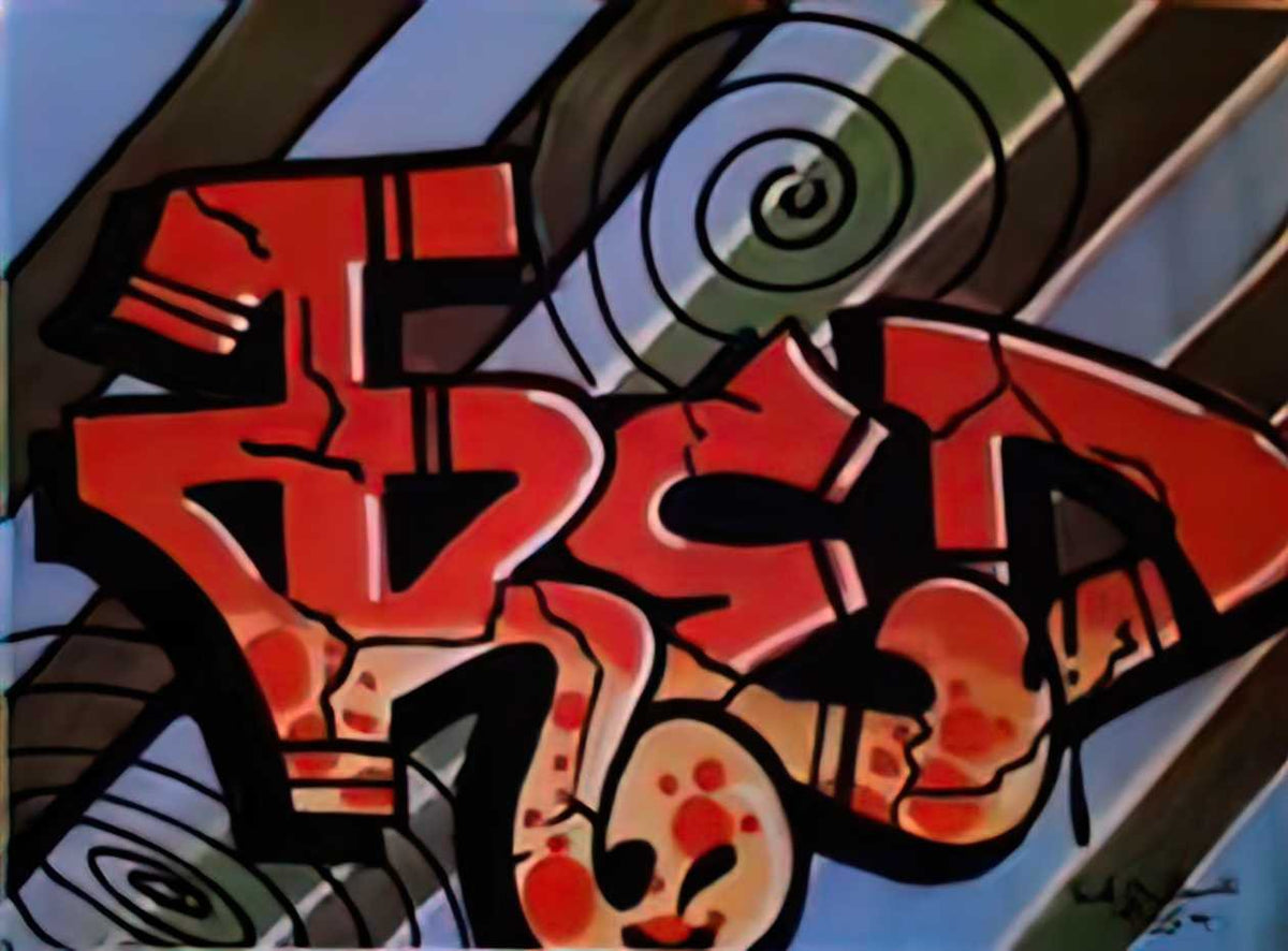 Graffiti Street Art fred 1979 A4 Photo Print