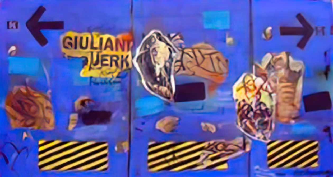 Graffiti Street Art giuliani jerk 1998 A4 Photo Print