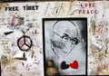 Graffiti Street Art give peace a chance 2009 A4 Photo Print