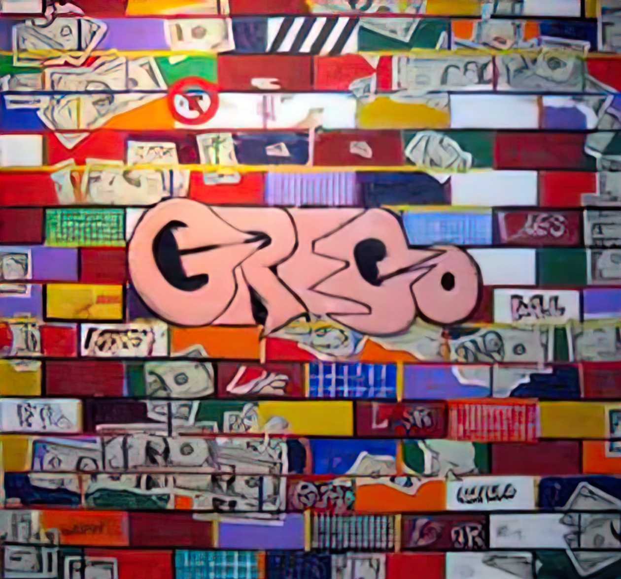 Graffiti Street Art grego rolling in dough 1993 A4 Photo Print