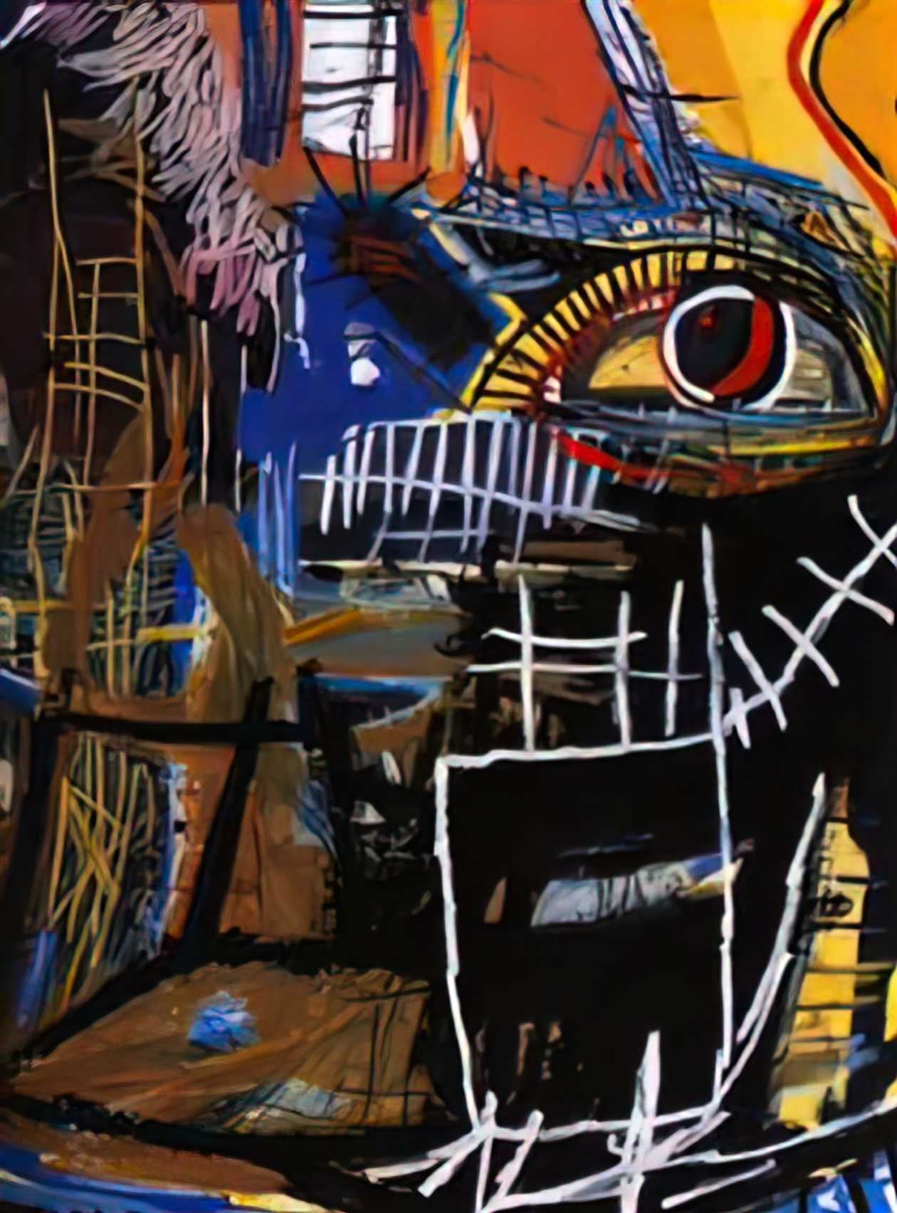Graffiti Street Art head 1 A4 Photo Print