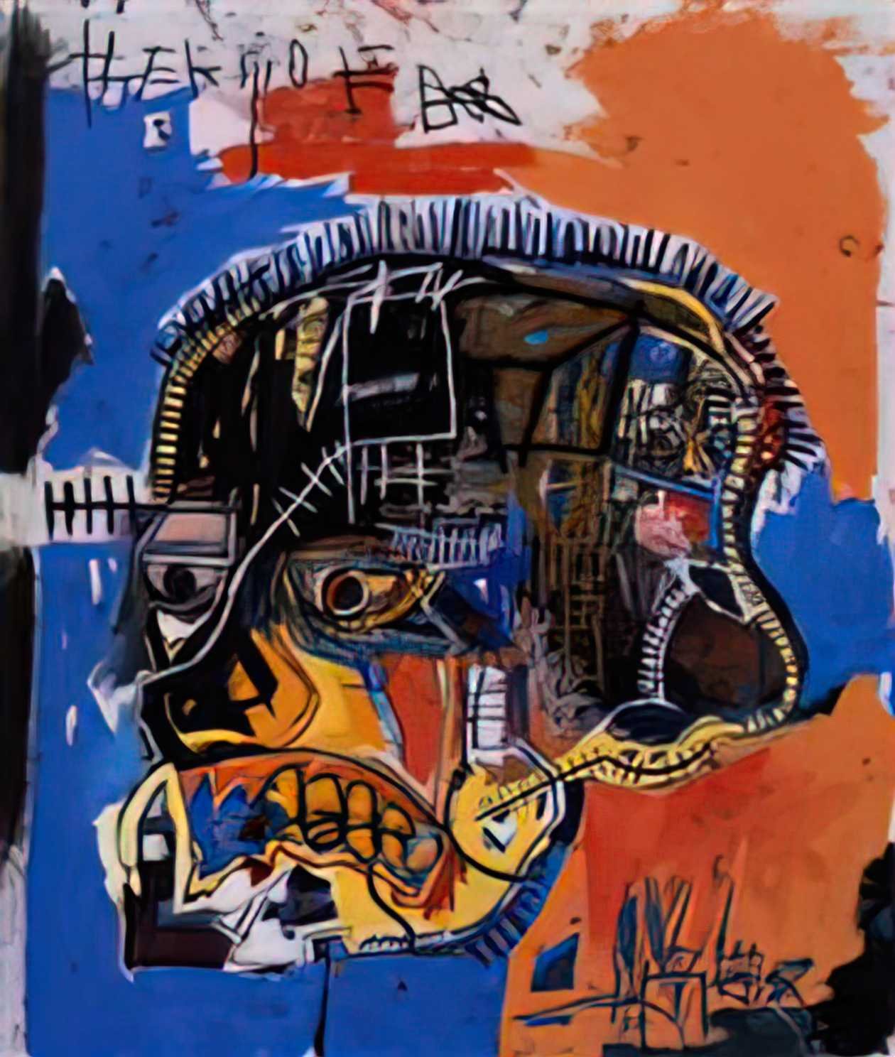 Graffiti Street Art head A4 Photo Print